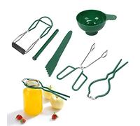 Kit de mise en conserve 6 pièces, kit de démarrage de fournitures de mise en conserve inclus, lève-bocal, clé à entonnoir, pince à bulles, lève-couvercle magnétique, équipement de