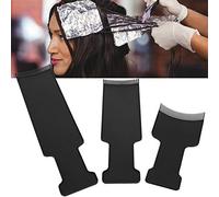 Kit de Mise en évidence de Balayage, Brosse de Teinture pour Cheveux 3 Pièces avec Dents, Brosse de Mise en évidence pour Planche de Balayage, Peigne pour Teinture et Coloration