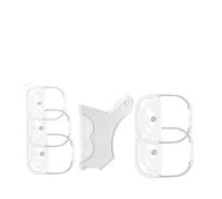 Kit De Mise En Forme De Barbe 6 Pièces - 5 Modèles De Barbe De Tailles Et 1 Peigne Coiffant Multifonctionnel For Un Toilettage Parfait (bleu Et Transparent)(Transparent)