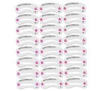 Kit de mise en forme des sourcils, Kit de pochoirs à sourcils, outil coiffure, modèle toilettage, 24 pièces, pochoir réutilisable