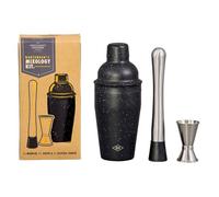 Kit de mixologie - GENTLEMEN'S HARDWARE - 3 pièces - Shaker 500ml - Pilon - Jigger 15/30ml