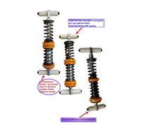 Kit de Mod d'amortisseur à ressort hydraulique, pédale de Modification de jeu de course, embrayage, frein d'accélérateur, pour MOZA R12/R9/R5/R3 A