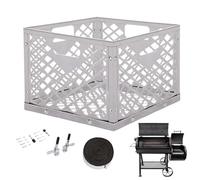 Kit de mod pour fumeur, kit de mod pour fumeur décalé | Kit de modification de barbecue en acier inoxydable,Accessoires pour fumeurs, joint d'étanchéité de remplacement, outil Mod avec panier à charbo