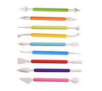 Kit de Modelage pour Fondant 9 Pièces en Pp, Précision, Noël | Pâte à Sucre et Chocolat Modelable, Usage en Cours de Pâtisserie, Lot Polyvalent 9 Pièces Couleur Aléatoire