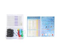 Kit de modèle Circulaire de Chimie Organique, 136 pièces de Structure Circulaire, 59 s 76 s avec OL, Kit d'apprentissage Pratique pour s et,