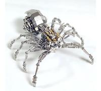 Kit de modèle d'araignée en métal 3D DIY, Puzzle à Assemblage mécanique avec lumières LED, Jouet de Construction créatif pour Adultes, Adolescents, Hommes Finished Product