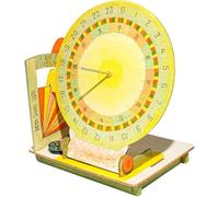 Kit de modèle de cadran solaire équatorial Projection solaire | Matériel d'expérimentation de physique, ensemble d'assemblage de chronomètre solaire ancien appareil