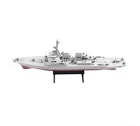 Kit de modèle de destructeur de missiles guidé à l'échelle 1:305 - Jouet de montage de bateau statique avec lumières LED et présentoir pour adolescents et adultes - Navire naval en plastique de 46 cm