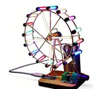 Kit de modèle de grande roue rotative colorée, kit de soudure manuel à monter soi-même, cadeau pour garçons et filles