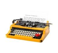 Kit de modèle de machine à écrire mécanique - Presse de lettres à l'ancienne, jeu de machines à dactylographie stylisée | Jouet de construction sur le thème rétro pour les amateurs de décoration, silh
