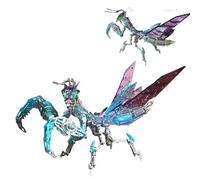 Kit de modèle de mante religieuse, plus de 1 100 pièces de puzzle 3D en métal, blocs de construction de mante religieuse mécanique, ornement Steampunk géant à faire soi-même, ensemble de modèles