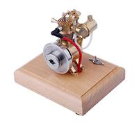 Kit de modèle de moteur à essence, 1,6 CC Mini Hit and Miss à quatre temps vertical à combustion interne avec limiteur de vitesse à boule volante, cadeaux pour adolescents et adultes - M19