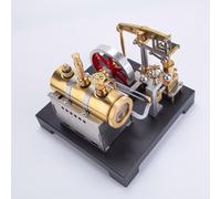 Kit de modèle de moteur complet en métal, faisceau stationnaire RETROL SE-01 avec générateur d'équipe et lampe, kit de travail expérimental mécanique éducatif pour adultes