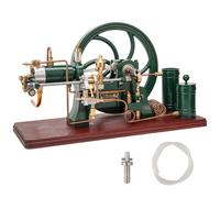 Kit de modèle de moteur Retrol qui fonctionne, 16 cc refroidi à l'eau, kit de moteur diesel horizontal 4 temps avec support en bois, modèle fonctionnel pour collectionneurs et affichage éducatif