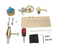 Kit de modèle de Moteur Stirling, Jouet Scientifique pour Enfants, Fonctionnement Plus Fluide à Faible Bruit avec Tube en Verre et Lampe à Alcool, Jouet de Moteur Stirling Facile
