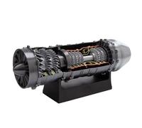 Kit de modèle de moteur turbofan qui fonctionne, impression 3D à monter soi-même, moteur motorisé fonctionnel pour expériences scientifiques et décoration de bureau