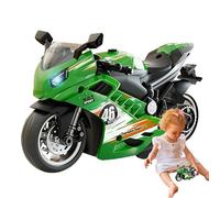 Kit de modèle de moto, figurine de moto - Jouet de moto alimenté, jouet de moto Push and Go avec piles pour , adultes et âges