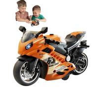 Kit de modèle de Moto - Jouet à Pousser électrique - Figurine de vélo à Batterie - Kit d'assemblage - Jouet de Moto interactif pour et Adultes - pour Profiter et Sons créatifs