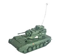 Kit de modèle de réservoir à l'échelle 1:72 - Simulation 4D - Jeux de puzzle pour enfants de 14 ans et plus - Décoration de table militaire - Vert - 9,2 x 4,5 x 5,5 cm