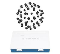 Kit de modèle de Structure moléculaire C60, 12 atomes 30 avec boîte de Rangement, Aide pédagogique en Chimie en Plastique Durable pour démonstration en e lycée