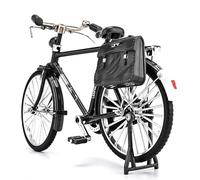 Kit De Modèle De Vélo De Bricolage - Modèle De Vélo en Alliage Réaliste avec Inflateur Et Mallette | 1:10 Kit De Décoratif De Bureau avec Roues Et Pédales Mobiles pour Le Salon du Jardin