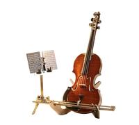 Kit de modèle de violon 3D en métal à monter soi-même, puzzle à monter soi-même, mélodie de bureau, décoration de collection (version standard/130 pièces)
