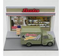 Kit De Modèle De Voiture Bac À Sable en Alliage 1:43 pour Voiture Jouet Minivan De Magasin De Chaussures Citroën U23