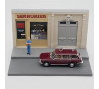 Kit De Modèle De Voiture Bac À Sable en Alliage 1:43 pour Voiture Simca 1501 Serrurier avec Clé, Jouet Moulé sous Pression, Cadeau Jouets Non RC