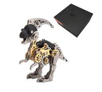 Kit de modèle dinosaure et renard en métal, modèle de puzzle 3D à faire soi-même, décoration de bureau à assembler, modèle de collection de style mécanique, idée cadeau amusante pour adultes