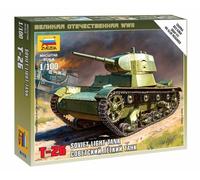 Kit De Modèle En Plastique De Char Léger Soviétique T-26 1:100 ZVEZDA