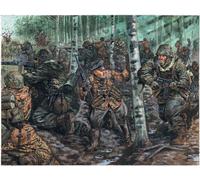 Kit De Modèle En Plastique Des Troupes D'Élite Allemandes WWII 1:72 ITALERI