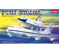 Kit De Modèle En Plastique NASA Space Shuttle Et 747 Transporteur 1:288 ACADEMY