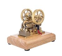 Kit de modèle horizontal de moteur à essence Hit and Miss refroidi à l'eau - Mini moteur à combustion en métal avec limiteur de vitesse à volant d'inertie, cadeau éducatif pour adultes (multicolore 4)