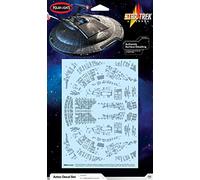 Kit de modèles de stickers aztèques AMT MKA054M/12 1/1000 Star Trek NX-01 U.S.S. Enterprise, multicolore