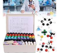 Kit de Modèles Moléculaires 323 Pièces pour Chimie Organique et Inorganique | Avec Liaisons Atomiques et Instructions, pour Enseignants et Scientifiques, Idéal pour les Cours et Démonstrations