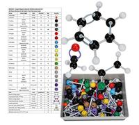 Kit de Modèles Moléculaires Structure Inorganique et Organique Modèles d'Orbite Électronique Chimie Éducative pour Étudiants, Enseignants, Classes de Chimie Kit Scien