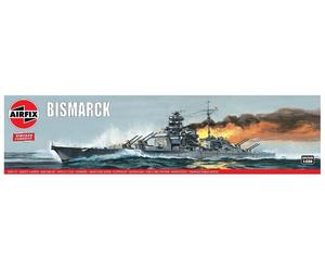 KIT DE MODÉLISATION DE NAVIRE MILITAIRE STATIQUE AIRFIX BISMARCK ÉCHELLE 1:600
