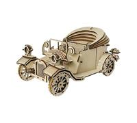 Kit de modélisation de véhicule en bois - Système de construction de puzzle 3D en bois professionnel de qualité supérieure - Objet de collection pour véhicules anciens, artisanat en bois, loisirs