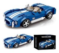 Kit de modélisation de voiture de sport technique pour Cobra S, 312 blocs de serrage, briques de construction, voiture de course, MOC, voiture de course, jouet cadeau pour adultes et enfants