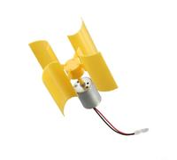 Kit de modélisation d'éolienne pour laboratoire de physique, petit générateur DC avec puissance de 1 W et sortie 8 V, rotatif à 360 degrés pour suivi du vent, kit d'expérimentation d'éclairage LED