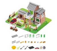 Kit de modélisme de maison - Puzzle d'architecture miniature à faire soi-même, blocs de bricolage, à assembler de briques, maison créative | Kit éducatif pour , adolescents, étudiants