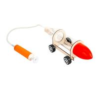 Kit de modélisme de voiture pneumatique en bois, expérience d'action et de physique de réaction pour démonstration, salle de classe, kit de voiture à air
