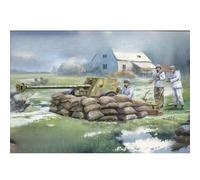 Kit de modélisme en plastique BT-051 à l'échelle 1/35 allemand 7,5 cm Pak 40 avec pistolet antichar Winter A Grtillery Grew modèle bordure modèle