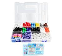 Kit de modélisme moléculaire - Ensemble de modèles atomiques - Ensemble de chimie organique pour utilisation en laboratoire - Groupe de modèles de chimie pour démonstrations en laboratoire - Pratique