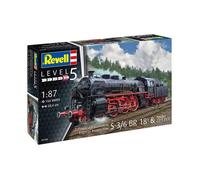 Kit de modélisme - REVELL - Loco train rapide S3/6 BR18 - Échelle 1:87 - 154 pièces - Noir