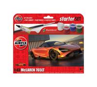 KIT DE MODÉLISME VOITURE STATIQUE AIRFIX MCLAREN 765 PETIT KIT DE DÉMARRAGE...