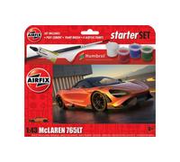 KIT DE MODÉLISME VOITURE STATIQUE AIRFIX MCLAREN 765 PETIT KIT DE DÉMARRAGE É...