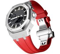 Kit de Modification Bracelet de Montre en Silicone et boîtier en Acier Inoxydable, pour Bracelet de Remplacement à Boucle métallique GA2100 pour Hommes