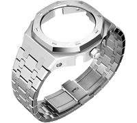 Kit de modification de bracelet et de boîtier en métal pour montre CasioOak GA2100, bracelet et lunette accessoires compatibles avec les montres pour homme Casio G-Shock GA2100/GA-2110