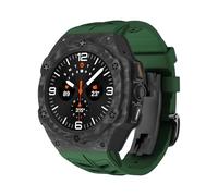 Kit de modification de luxe pour Galaxy Watch 7 Ultra 47 mm Boîtier en carbone Bracelet en caoutchouc pour Galaxy Watch Ultra en fibre de carbone, Watch 7 Ultra